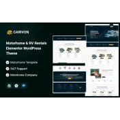 Carivon &ndash; Motorhome & Car RV Rentals Elementor WordPress Theme