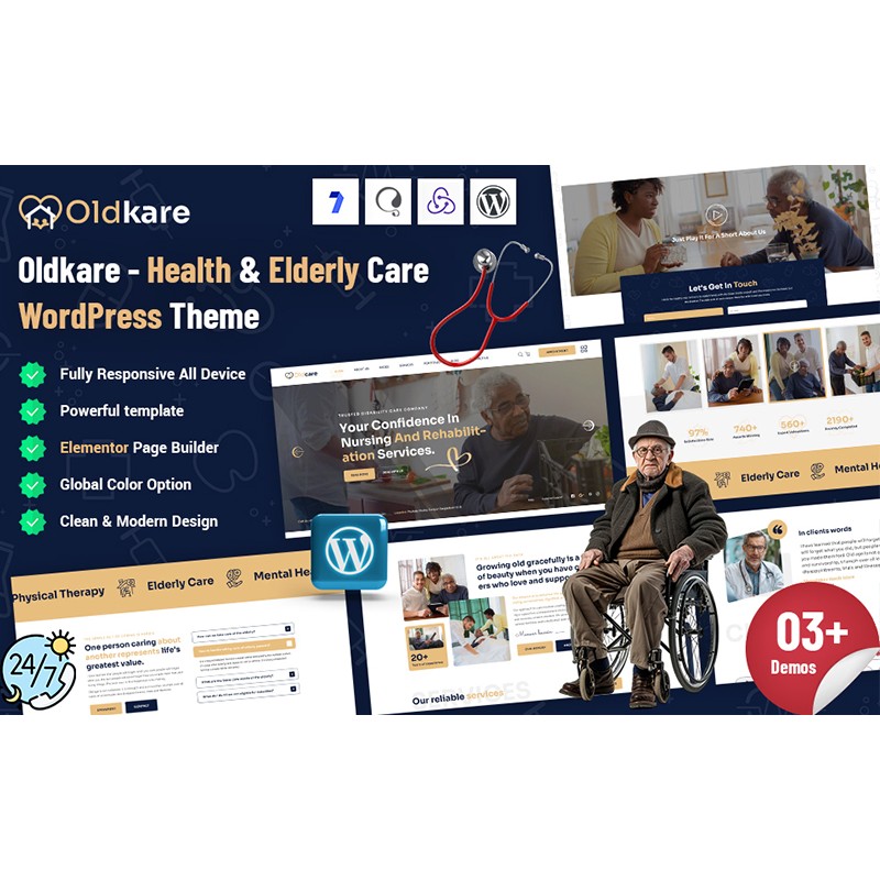 Oldkare - Elderly Care WordPress Theme