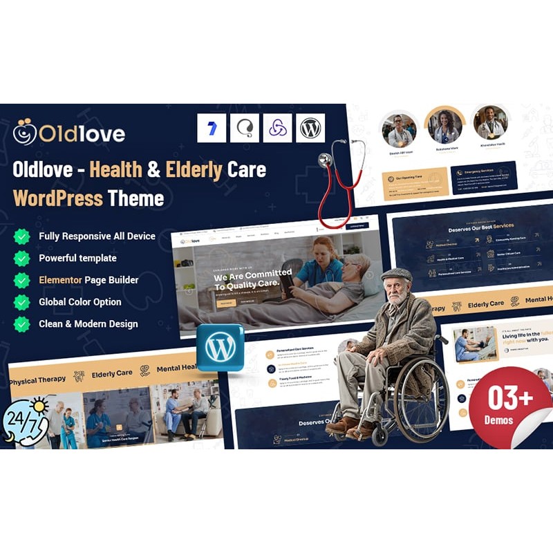Oldlove - Health Care WordPress Theme