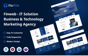 Finweb &ndash; IT Solution & Technology Marketing Agency WordPress Theme
