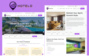 Hotelo - Hotel, Resort, Motel Booking Responsive Elementor WordPress Theme