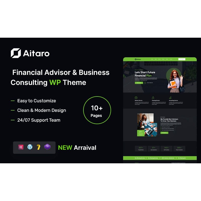 Aitaro &ndash; Financial Advisor & Business Consulting WordPress Theme