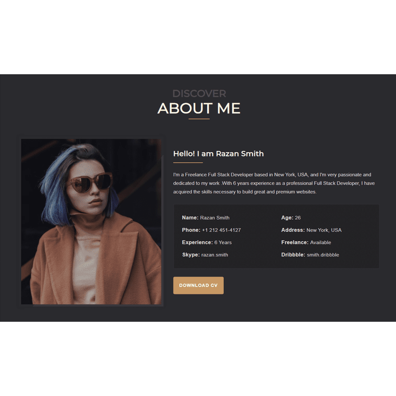 Evet - Personal Portfolio WordPress Theme