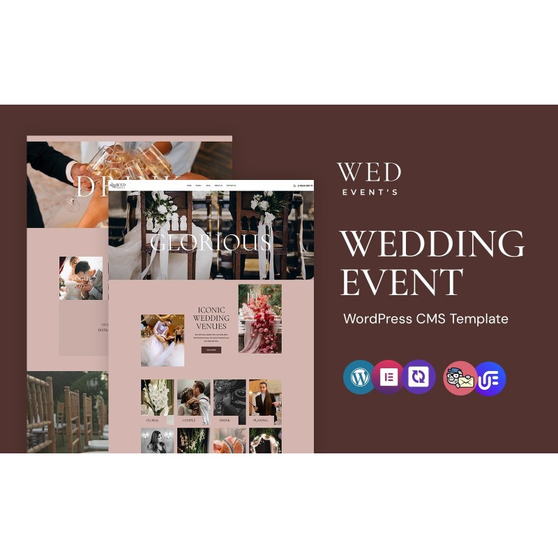 Wed - Event Planner And Management WordPress Elementor Theme