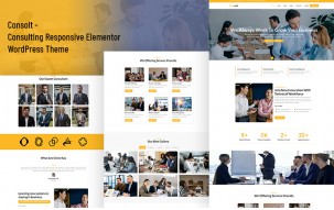 Consolt - Consulting, and Services Provider Company Responsive Elementor WordPress Theme