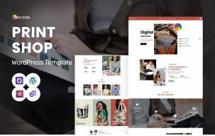 Prnt Store - Print Shop, Digital Printing And Custom Printing Services WordPress Elementor Theme