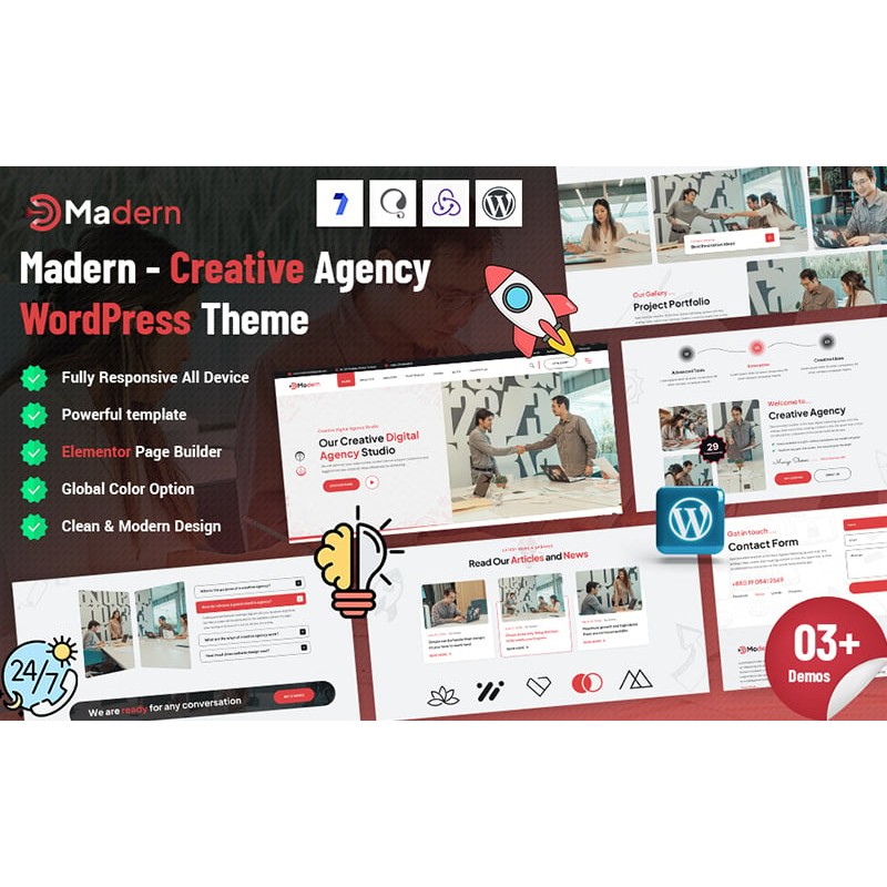 Madern - Creative Agency WordPress Theme