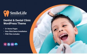 SmileLife - Dentist & Dental Clinic WordPress Theme