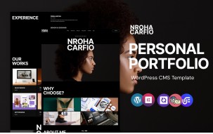 Nroha - personal portfolio WordPress Elementor Theme