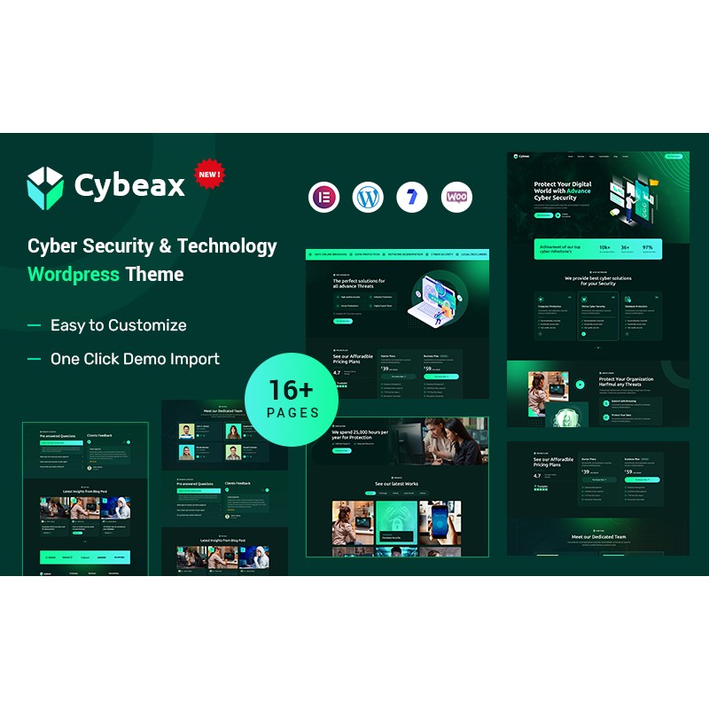 Cybeax &ndash; Cyber Security Protection & AI Technology WordPress Theme