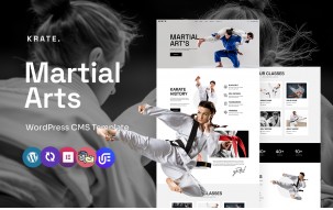 Krate - Martial Arts School And Training Multipurpose WordPress Elementor Theme