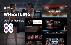Ring Warriors - Wrestling Academy, Martial Arts And Coaching WordPress Elementor Theme