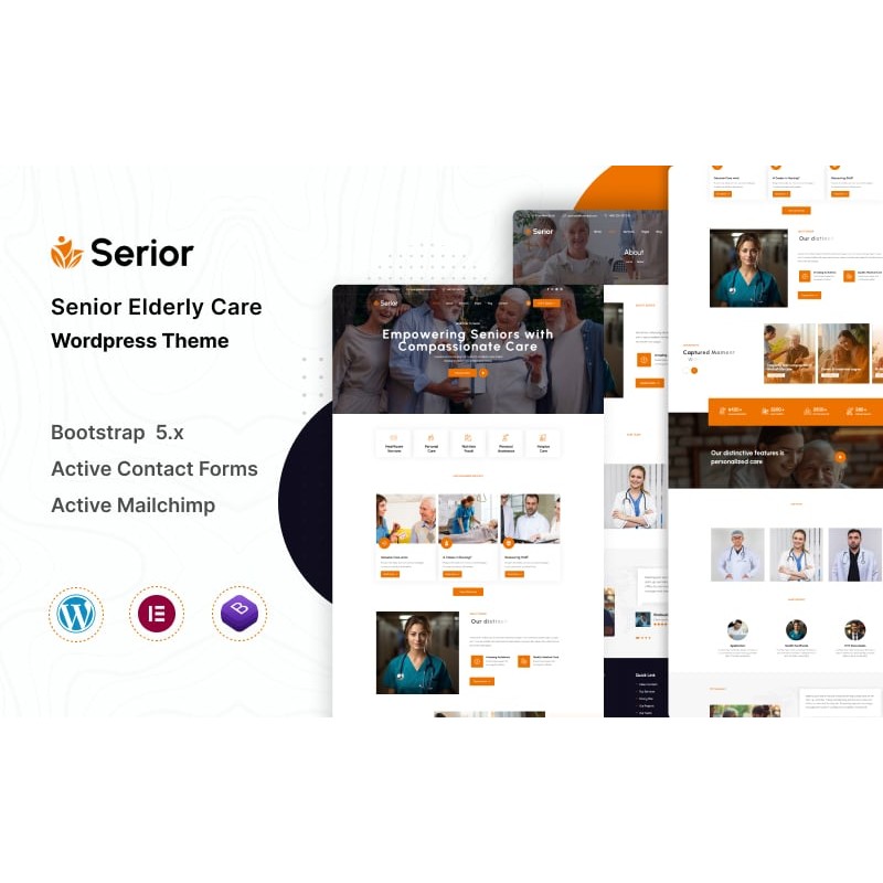 Serior - Senior Elderly Care & Private Nursing Service Wordpress Theme