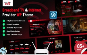 Netocla - Broadband TV & Internet Provider WordPress Theme