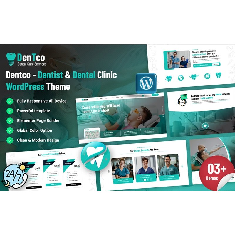 Dentco - Dental Care Service WordPress Theme