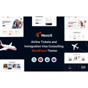 Nexcit &ndash; Airline Tickets and Immigration Visa Consulting WordPress Theme