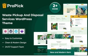 Propick &ndash; Waste Pickup And Disposal Services WordPress Theme