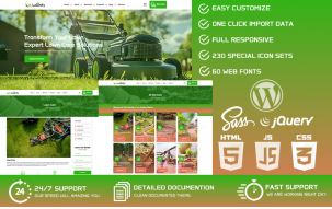 Lawnify - Lawn Mowing & Landscape WordPress Theme
