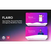Flairo - App landing, Personal Portfolio and Agency WordPress Elementor Theme