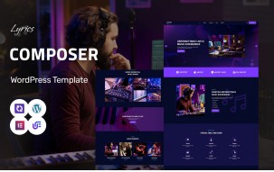 Lyrics - Composer And Music School WordPress Elementor Theme