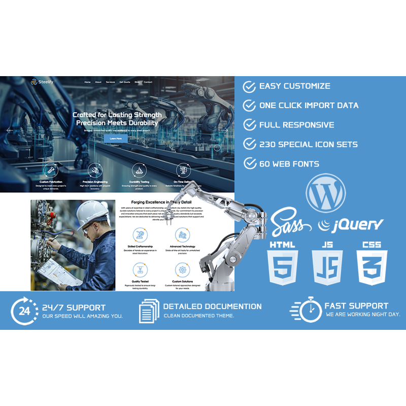Steelify - Steelworks WordPress Theme