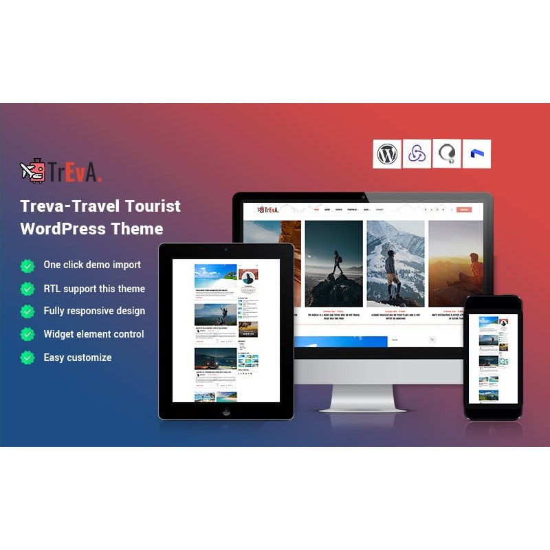 Treva - Travel Tourist WordPress Theme