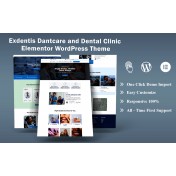 Exdentis Dantcare and Dental Clinic Elementor WordPress Theme