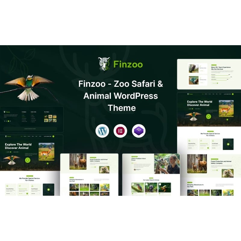 Finzoo &ndash; Zoo Safari & Animal WordPress Theme