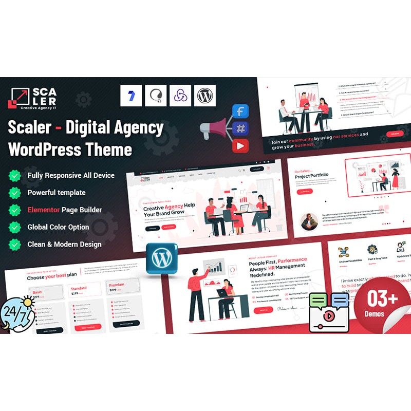 Scaler - Digital Agency WordPress Theme