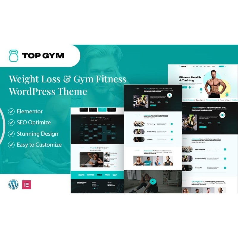 Topgym &ndash; Weight Loss & Gym Fitness WordPress Theme