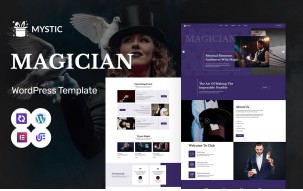 Mystic - Magician & Entertainment Booking WordPress Elementor Theme