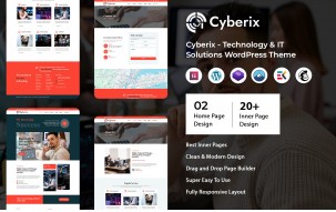 Cyberix - Technology & IT Solutions WordPress Theme