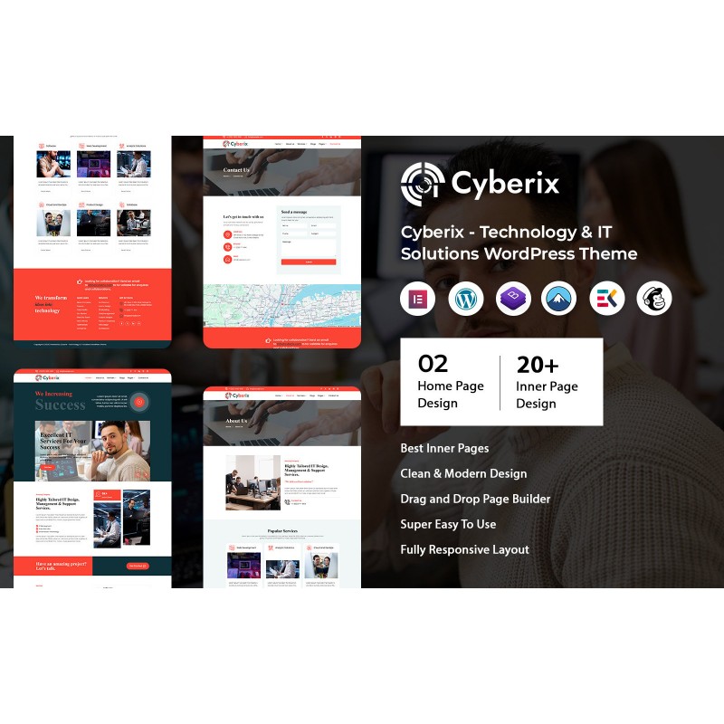 Cyberix - Technology & IT Solutions WordPress Theme