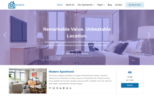 Aparto - Real Estate, Apartment, Building, House, Flat Rent and Sell Booking WordPress Theme