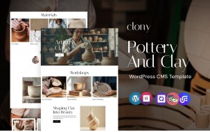 Clony - Ceramic and Pottery WordPress Elementor Theme