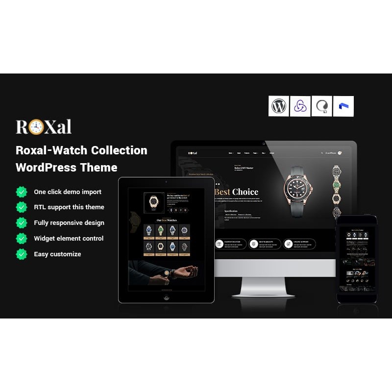 Roxal - Watch Collection WordPress Theme