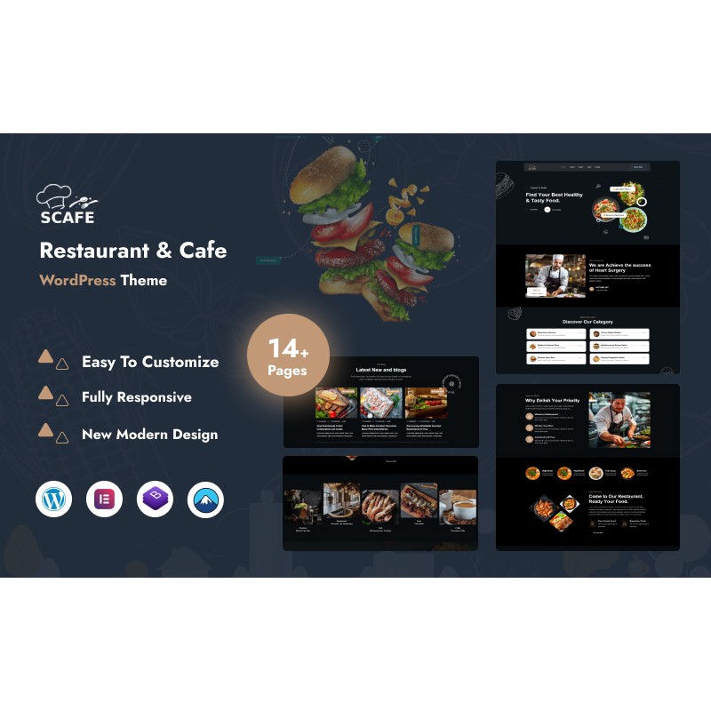 Scafe - Restaurant Or Cafe WordPress Theme