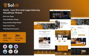 Solvit - Law firm and Legal Attorney WordPress Theme