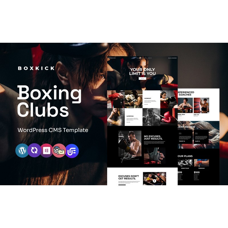 Boxkick - Boxing club And Training School WordPress Elementor Theme