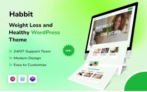 Habbit &ndash; Weight Loss Recipes, Fitness & Health Coaching Cosmetics WordPress Theme