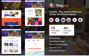 TinyJoy - Play Area & Child Care Center WordPress Theme