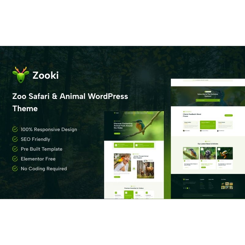 Zooki &ndash; A Premium Zoo Safari Animal, Anime and Manga WordPress Theme