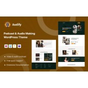 Audify &ndash; Podcast Audio Making & Music School WordPress Theme