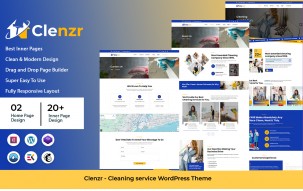 Clenzr - Cleaning Service WordPress Theme