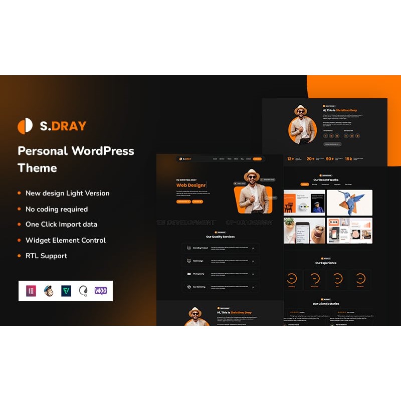 Sdary - Personal WordPress Theme
