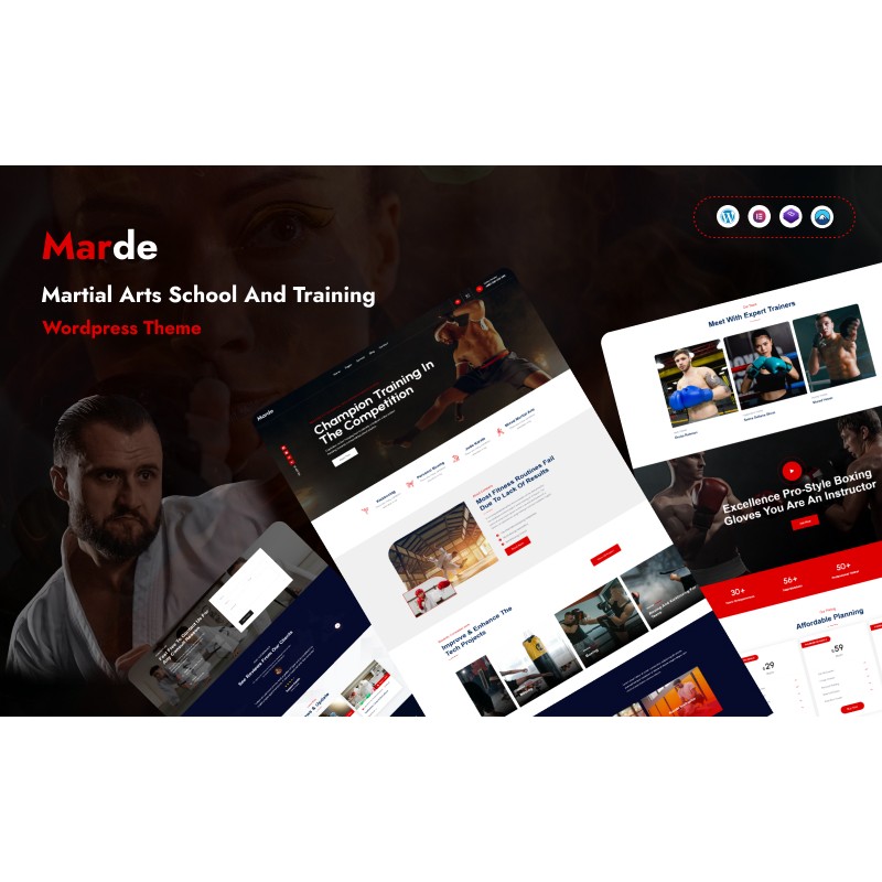 Marde - Martial Arts School And Training WordPress Theme
