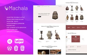 Machala - Vintage Collectibles & Antique Store Elementor Theme