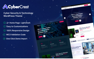 CyberCrest &ndash; Cyber Security & Technology WordPress Theme