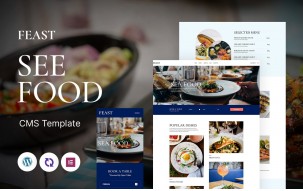 Feast - Seafood And Non-Vegetarian Restaurants Multipurpose Responsive WordPress Theme