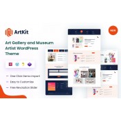Artkit &ndash; Art Gallery and Museum Artist WordPress Theme